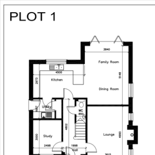 Four-bedroom detached house with double garage. (Estimated Size 1,555 sqft)